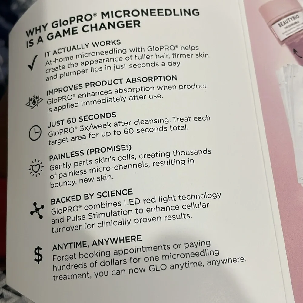 🍉 GLO-PRO MICRO-NEEDLING RED LIGHT SET FOR SCALP NECK FACE BACK OF HANDS